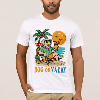 Funny Dog on Vacation T-Shirt | Cute Summer