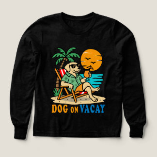 Funny Dog on Vacation T-Shirt | Cute Summer Tri-Blend Shirts