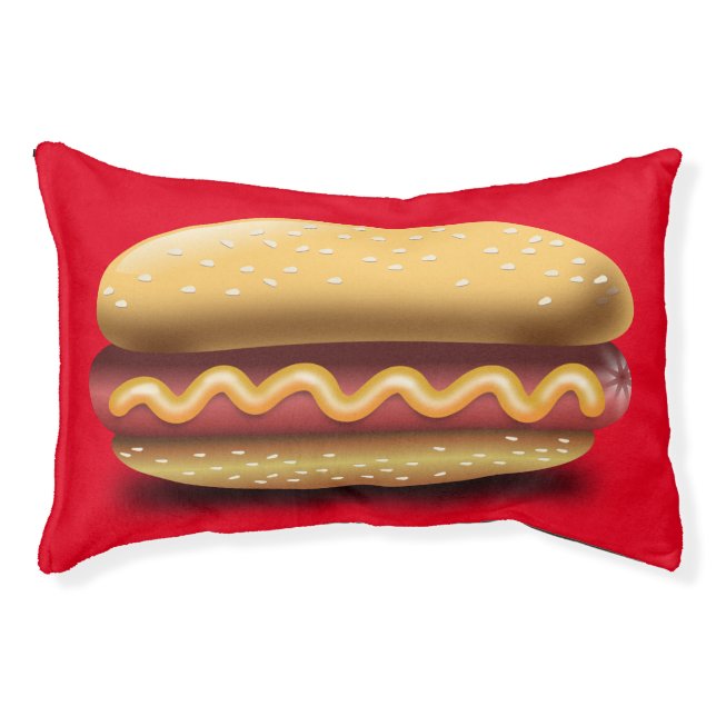 FUNNY DOG OR CAT BED, HOTDOG PET BED (Front)
