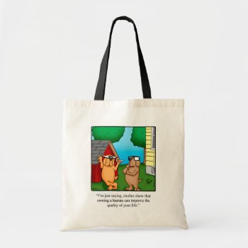 Funny Dog Owner Humor Tote Bag Gift by Spectickles at Zazzle