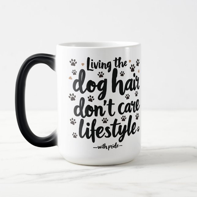 Funny Dog Owner Life  Color Morph Mug (Left)