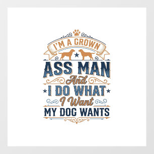 Funny Dog Owner Quote Vintage Vector Design_1 Floor Decals