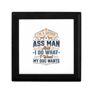 Funny Dog Owner Quote Vintage Vector Design_1 Gift Box