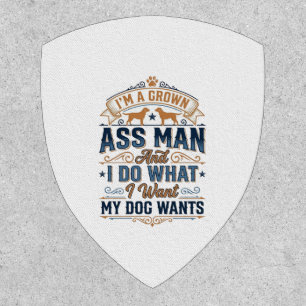 Funny Dog Owner Quote Vintage Vector Design_1 Patch