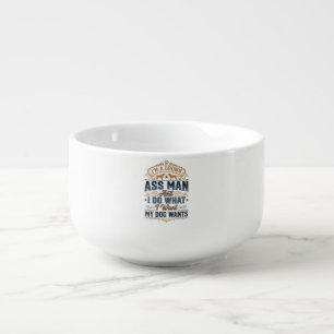 Funny Dog Owner Quote Vintage Vector Design_1 Soup Mug
