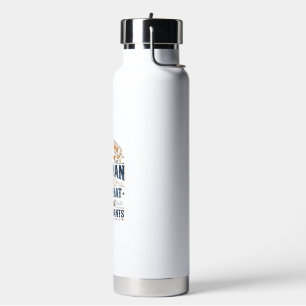 Funny Dog Owner Quote Vintage Vector Design_1 Water Bottle