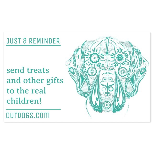Funny Dog Parent Holiday Return Address Self-inking Stamp (Design)