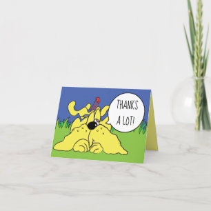 Funny Dog Party Animals! Personalize Letterpress Thank You Card