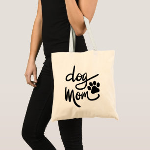 Funny Dog Paw Dog Mom Tote Bag