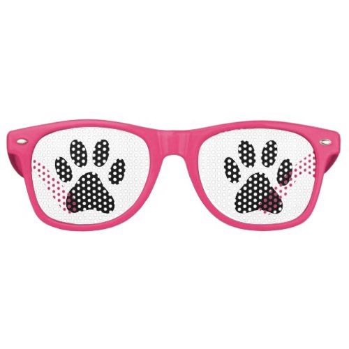Funny dog paw print animal party shades sunglasses
