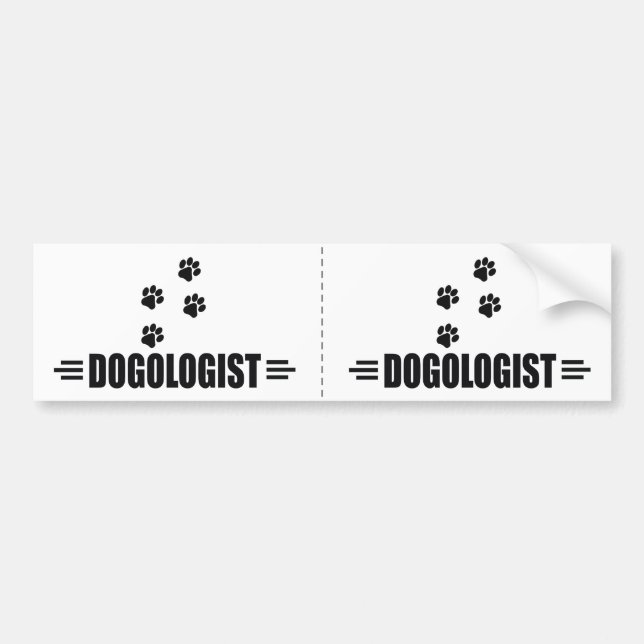 Funny Dog Paws Bumper Sticker (Front)