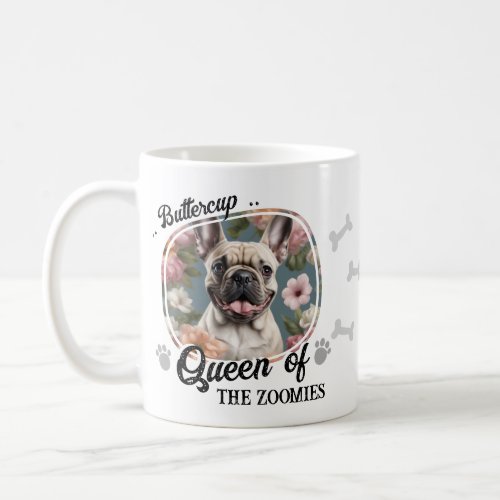 Funny Dog Photo Queen Of Zoomies Coffee Mug