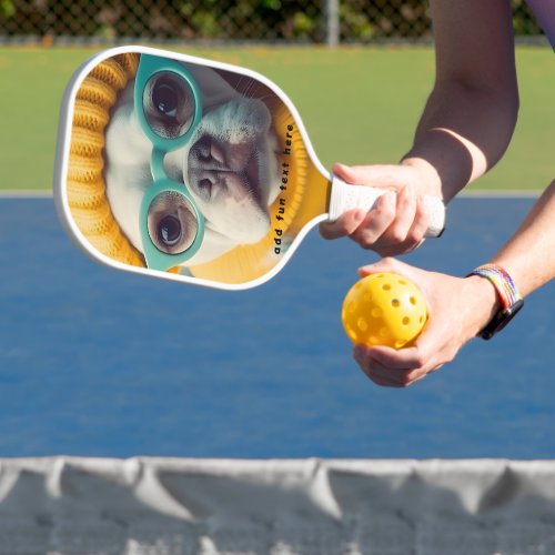 Funny  dog  photo stylish  modern  pickleball paddle