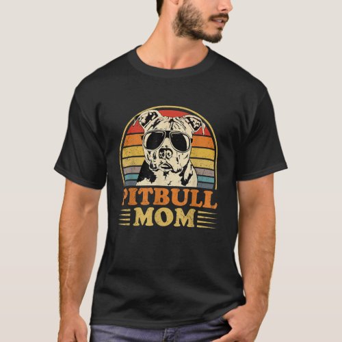 Funny Dog Pitbull Mom Shirt Pittie Mom Mothers Day