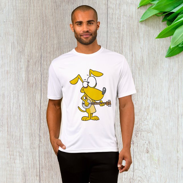 Funny Dog Playing Banjo Music T-Shirt (Creator Uploaded)