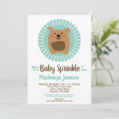 Funny Dog Puppy Baby Sprinkle Invitation Neutral (Standing Front)