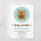 Funny Dog Puppy Baby Sprinkle Invitation Neutral (Front)