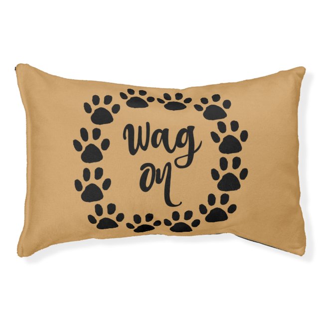 Funny Dog Quote Pet Bed (Front)