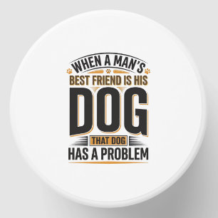 Funny Dog Quote When a Mans Best Friend Is His Dog Mini Candle Favors