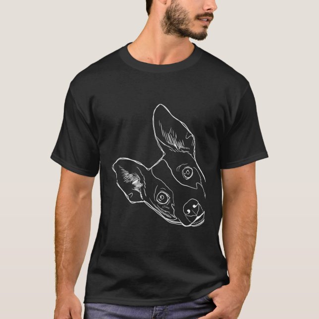 Funny Dog Rat Terrier T-Shirt (Front)