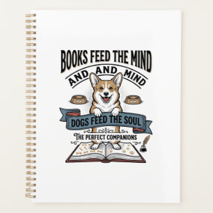 Funny Dog Reader Vintage Engraving Tee for Book Lo Planner