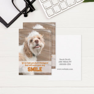 Funny Dog Real Estate Pop By Note Card