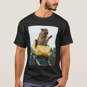 Funny Dog Roller Coaster Meme Silly Graphic German T-Shirt