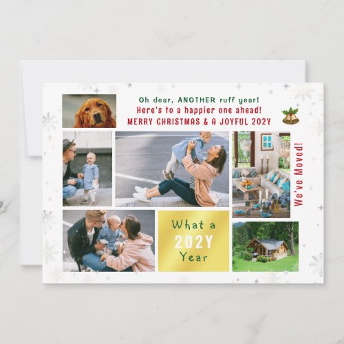 Funny Dog Ruff Year Weve Moved New Home 6 Photos  Holiday Card