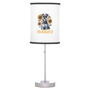 Funny Dog Schnauzer Table Lamp