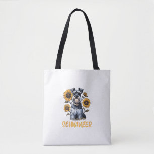 Funny Dog Schnauzer  Tote Bag