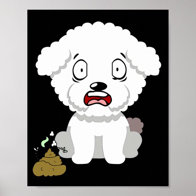 Funny Dog Smells Stinky O O  Poster (Front)