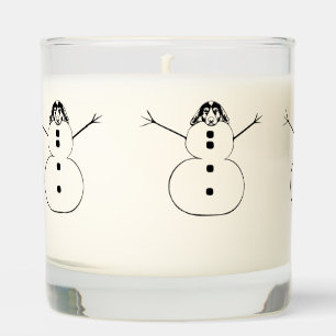 Funny Dog Snowman Winter Scented Candle