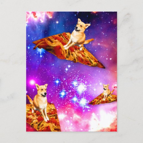 Funny Dog Space Alliance Postcard