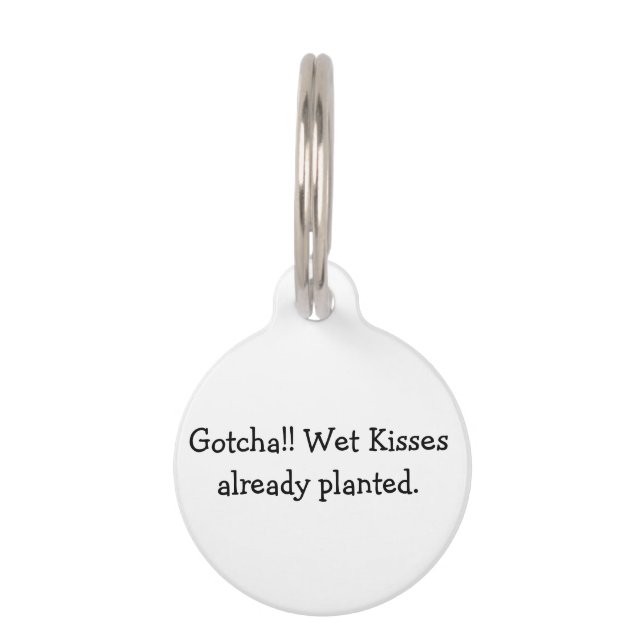 Funny Dog Tag, identification Pet Tag (Front)