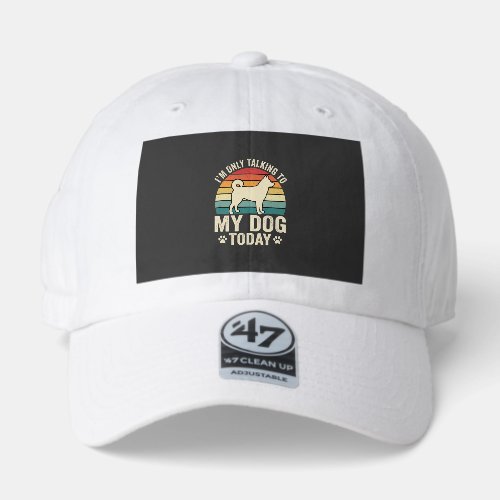 Funny Dog Talking Retro Sunset 47 Brand Hat