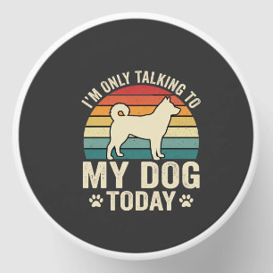 Funny Dog Talking Retro Sunset Mini Candle Favors