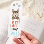 Funny Dog Themed Corgi Bookmarks<br><div class="desc">This bookmark features a cute hand-drawn corgi and the phrase “Sit Stay Read, ” making it a fun and playful choice for dog lovers and young readers. With its simple message and charming artwork, it’s a great gift for kids, teachers, or anyone who enjoys relaxing with a good book and...</div>