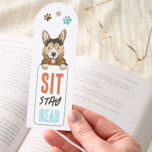 Funny Dog Themed Corgi Bookmarks