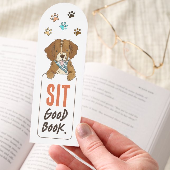 Funny Dog Themed Puppy Bookmarks (Hand)