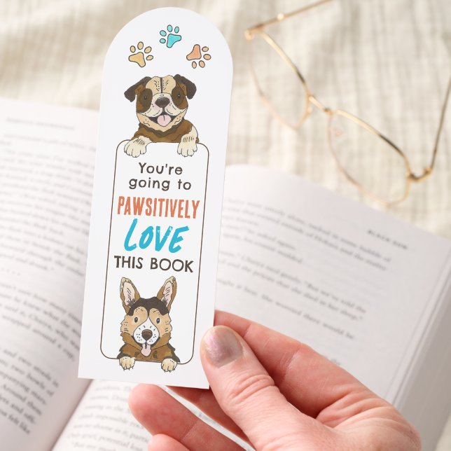 Funny Dog Themed Puppy Bookmarks (Hand)