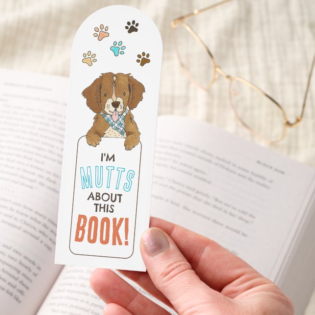 Funny Dog Themed Puppy Bookmarks (Hand)
