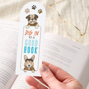 Funny Dog Themed Puppy Bookmarks