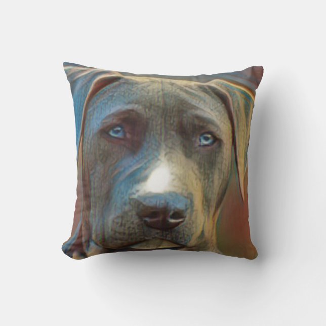 Funny Dog Throw Pillow (Front)