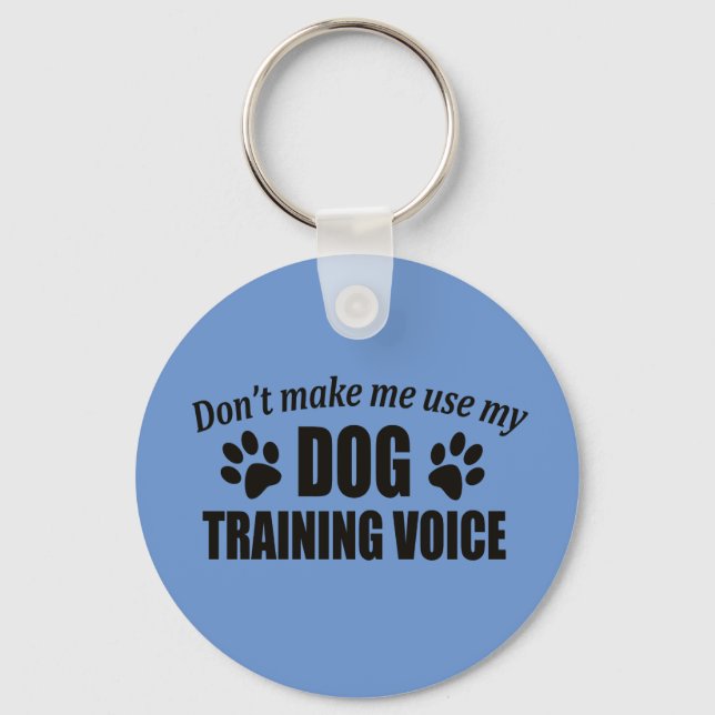 Funny Dog Trainer Keychain Gifts (Front)