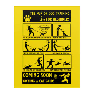 Funny Dog Training Instruction Manual Acrylic Print