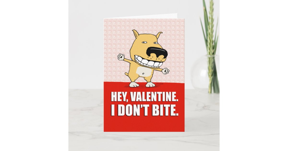 Funny Dog Valentine's Day card Zazzle