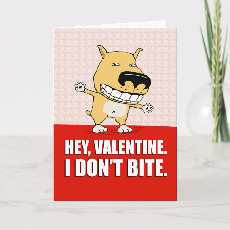 Funny Dog Valentine's Day card Zazzle