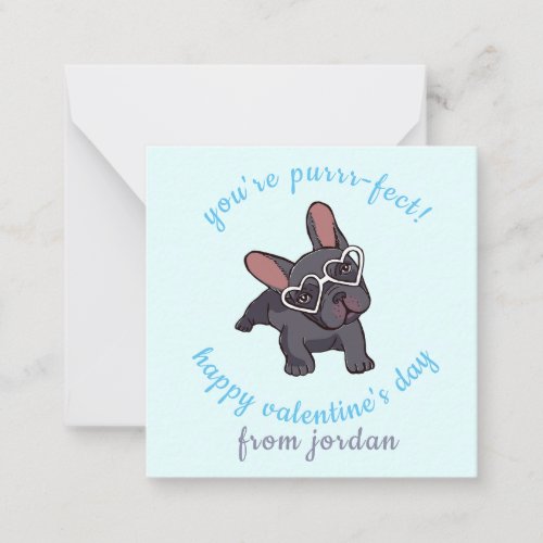 funny dog  valentines day  note card