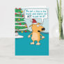 Funny Dog vs. Tree Christmas Holiday Card
