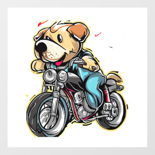 funny dog wall decal